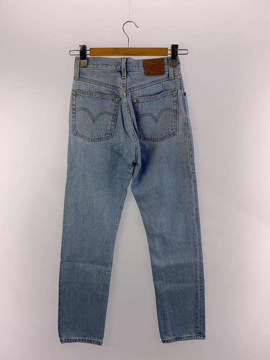 Levi’s◆501/レギュラーストレート/ボタンフライ/デニム/ジーンズ/W24/ブルー/12501-0327_画像2