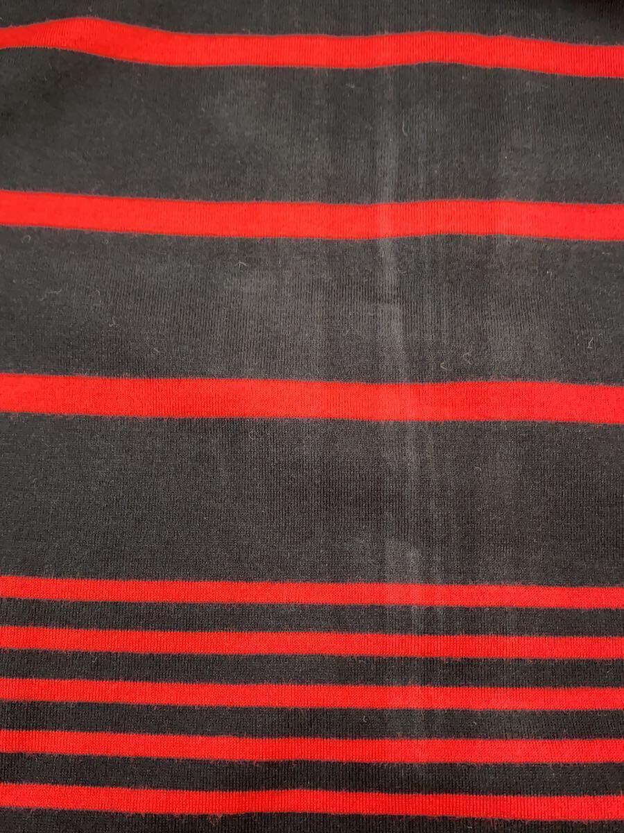 TAKAHIROMIYASHITA TheSoloist.◆crew neck l/s multi striped tee/長袖Tシャツ/52/コットン/RED/ボーダー_画像9