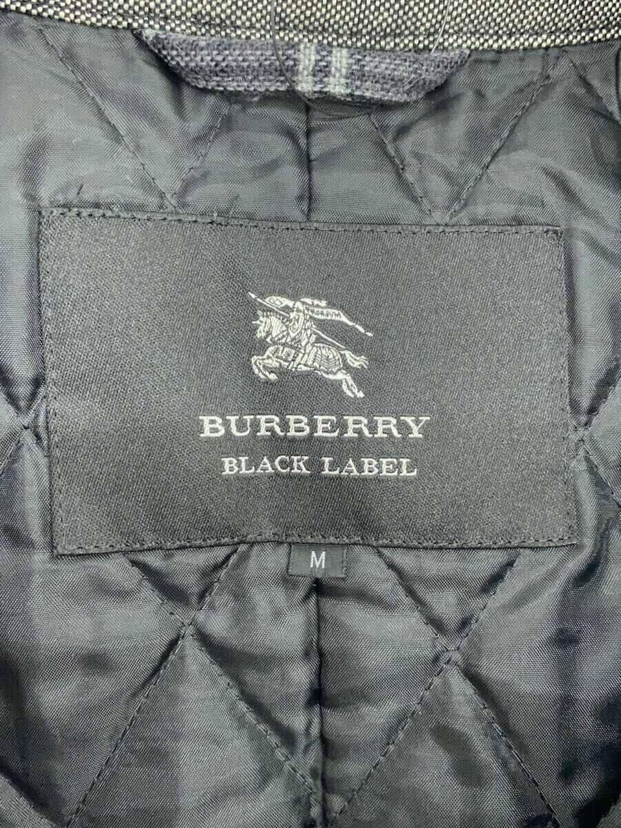 BURBERRY BLACK LABEL◆ダッフルコート/M/ウール/GRY/D1B02-405-08_画像3