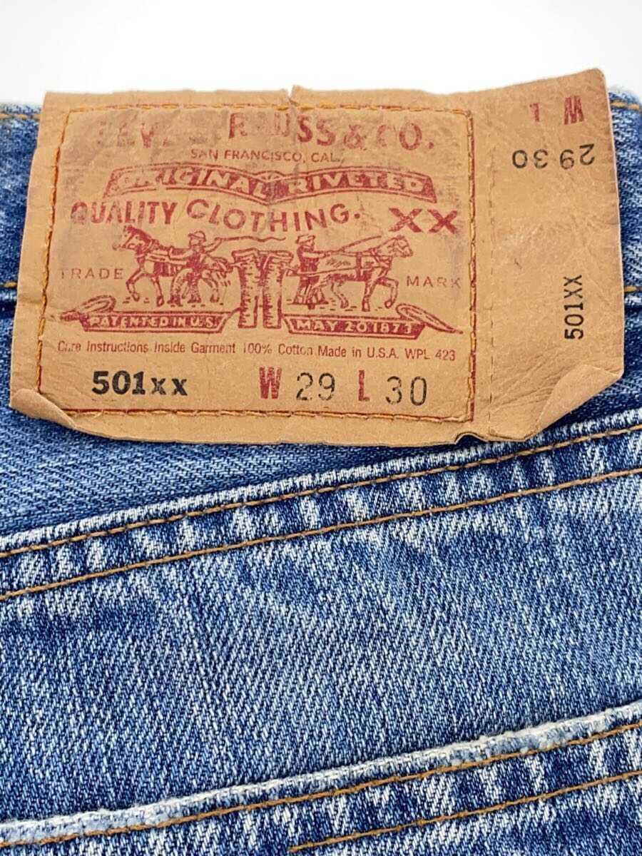 Levi’s◆■501/パッチワークデニムパンツ/ボタン裏555/バレンシア工場/MADE IN USA/29_画像4