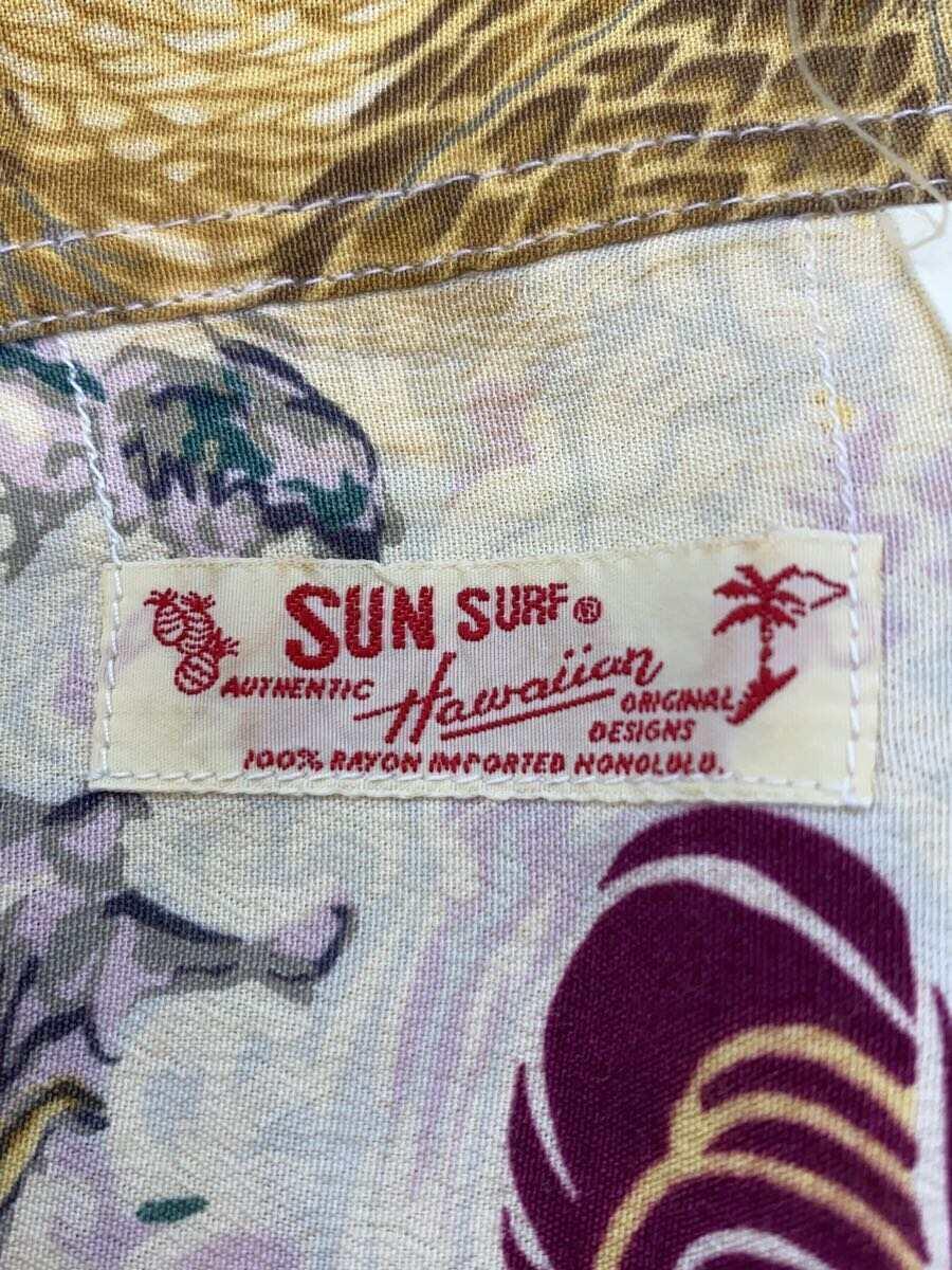 SUN SURF◆アロハシャツ/-/レーヨン/マルチカラー_画像3