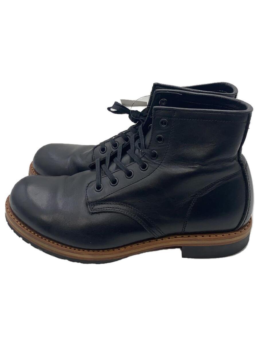 Hawkins* race up boots /27.5cm/BLK/ leather /HL40071