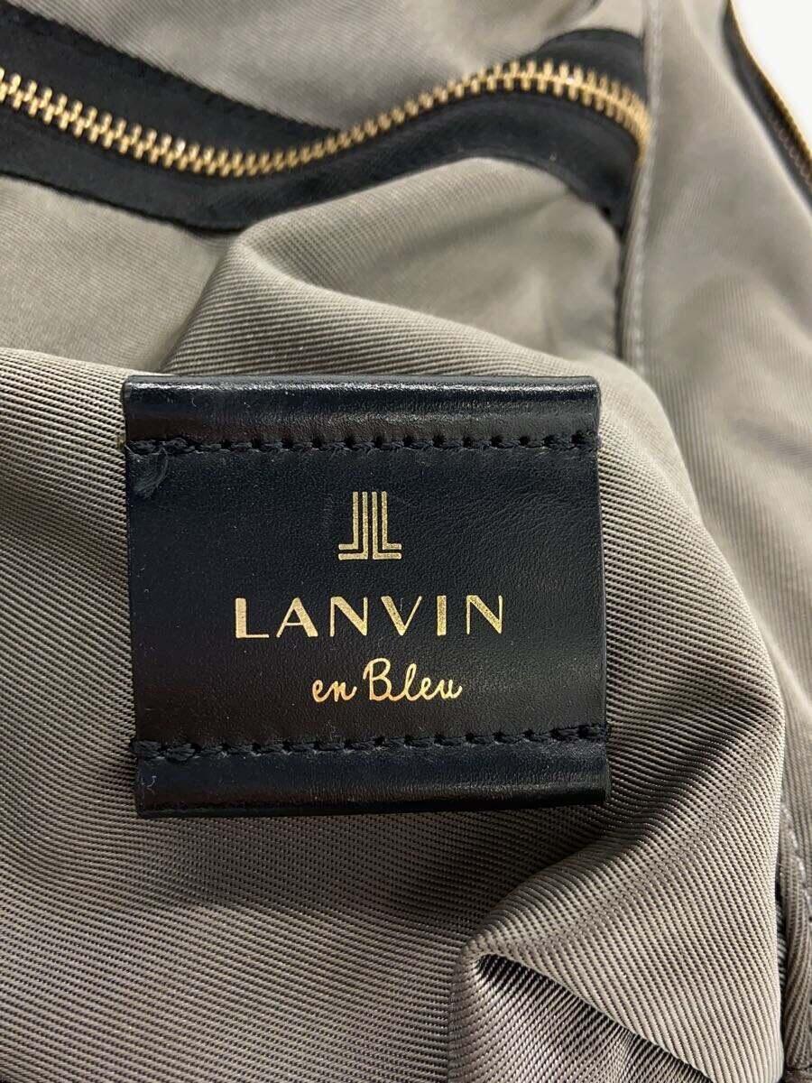 LANVIN en Bleu◆リュック/ナイロン/BEG/無地_画像5