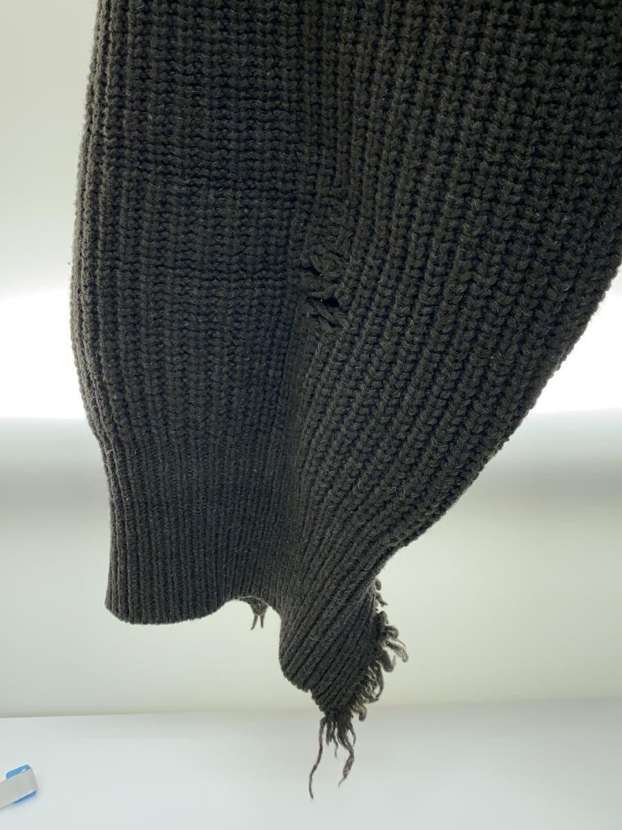 stein◇MILLED DAMAGE KNIT/セーター(厚手)/L/ウール/GRY/無地 stein◇MILLED DAMAGE KNIT/セーター(厚手)/L/ウール/GRY/無地