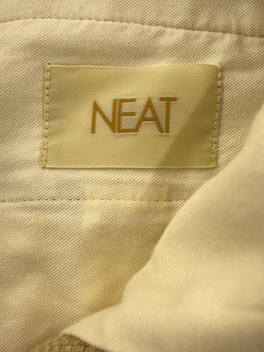 NEAT◇スラックスパンツ/44/リネン/ベージュ/チェック メンズ NEAT◇スラックスパンツ/44/リネン/ベージュ/チェック メンズ