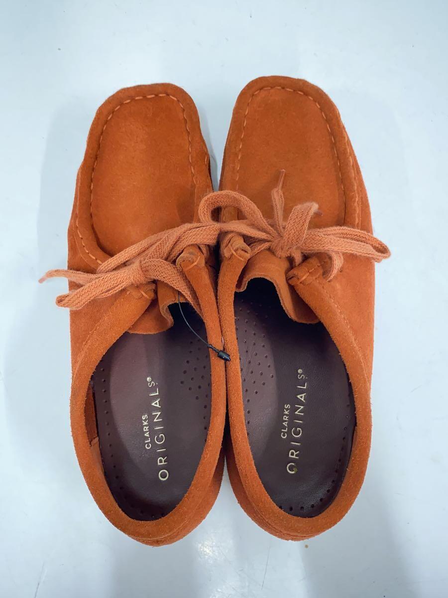 Clarks◆Wallabee/シューズ/23cm/オレンジ/スウェード/21621_画像3