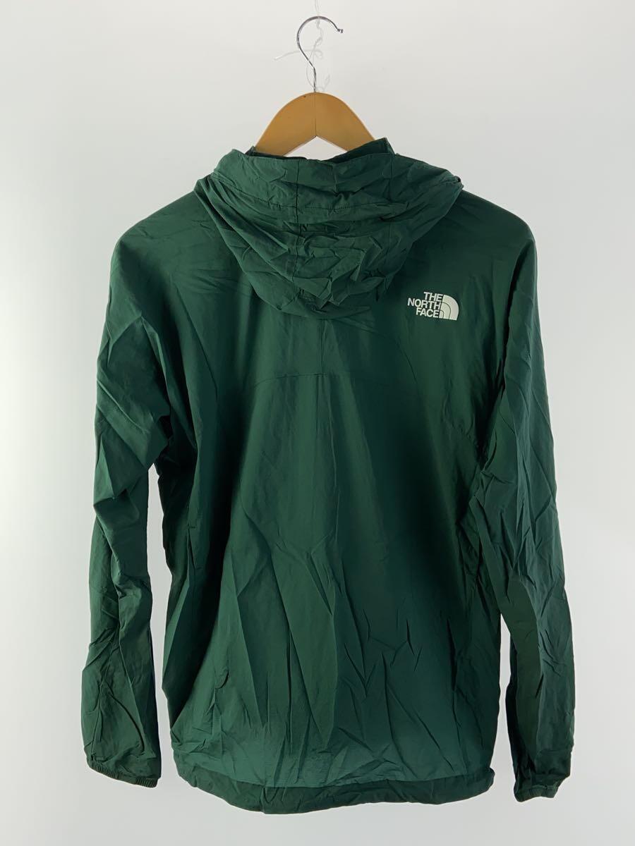 THE NORTH FACE◆STRETCH SWALLOWTAIL HOODIE_ストレッチスワローテイルフーディ/M/ナイロン/GRN/無地_画像2