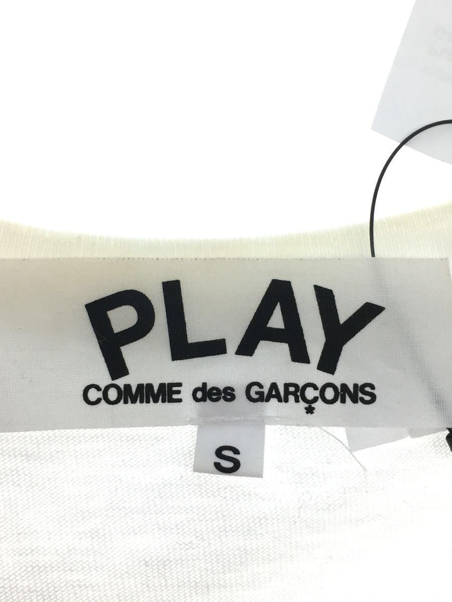 PLAY COMME des GARCONS◆Tシャツ/S/コットン/WHT/AZ-T108//_画像3