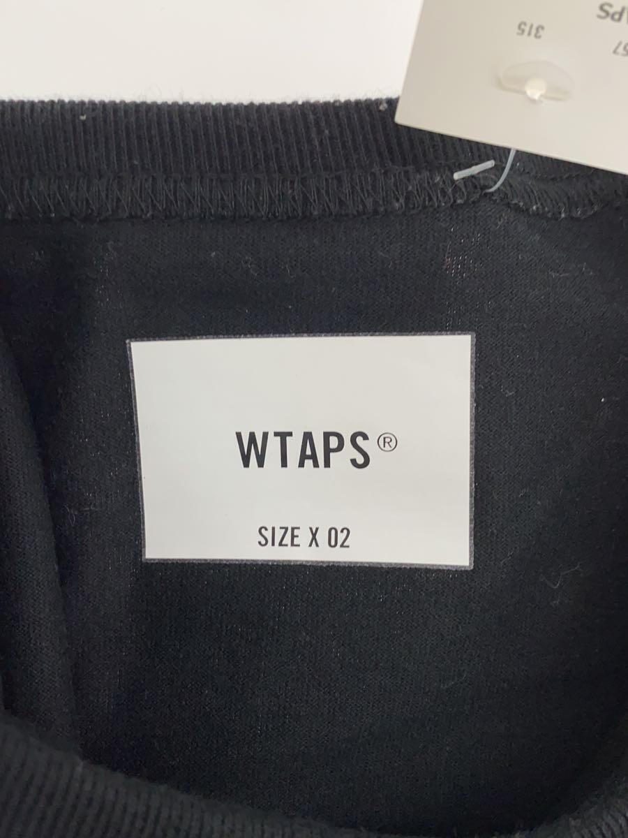 WTAPS◆長袖Tシャツ/2/コットン/BLK/211atdt-csm17//_画像3