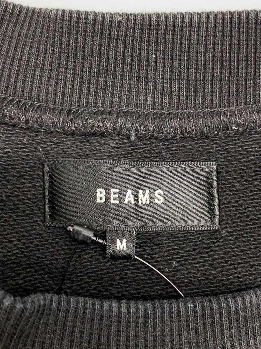 BEAMS◆スウェット/M/コットン/BLK/無地/11-13-0598-146_画像3