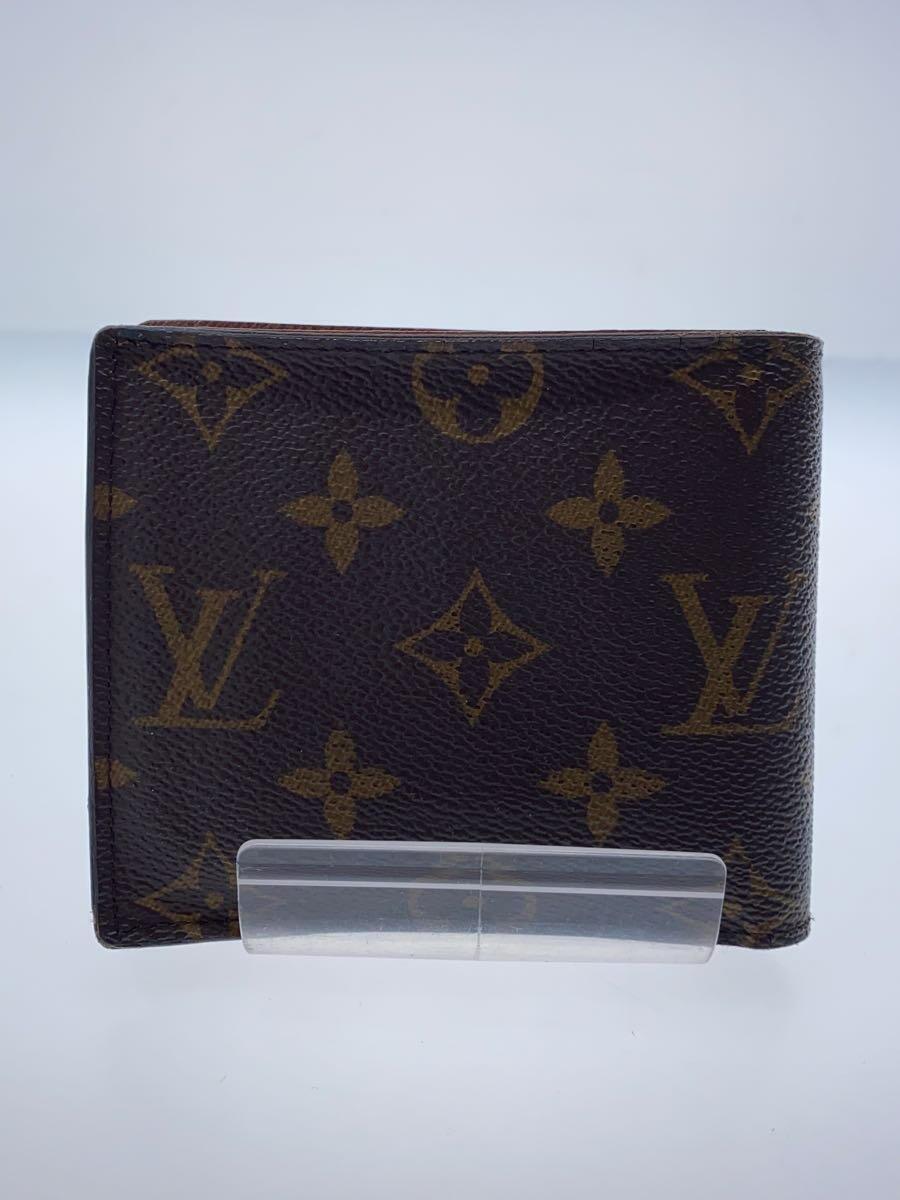 LOUIS VUITTON◆ポルト・フォイユ・マルコ_モノグラム・キャンバス_BRW/PVC/BRW/メンズ_画像2