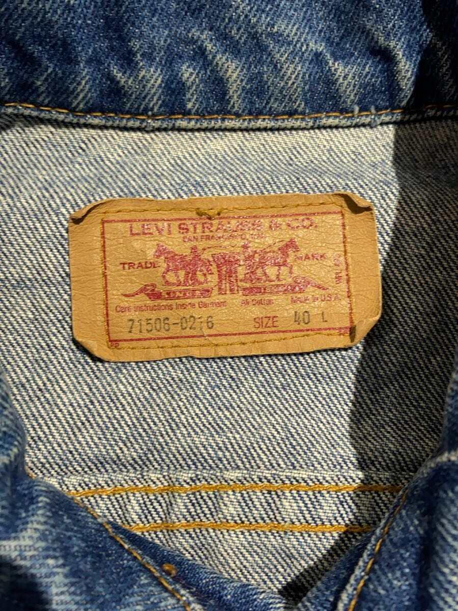 Levi’s◆90s/715/USA製/Gジャン/40/デニム/IDG/71506-0216_画像3