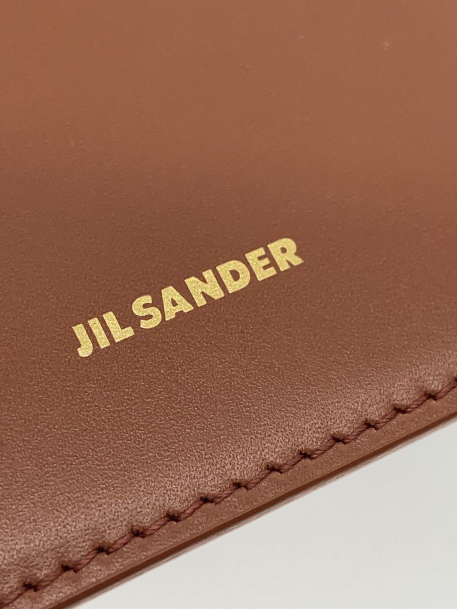 JIL SANDER◆スリングショルダーバッグ/レザー/BRW_画像5