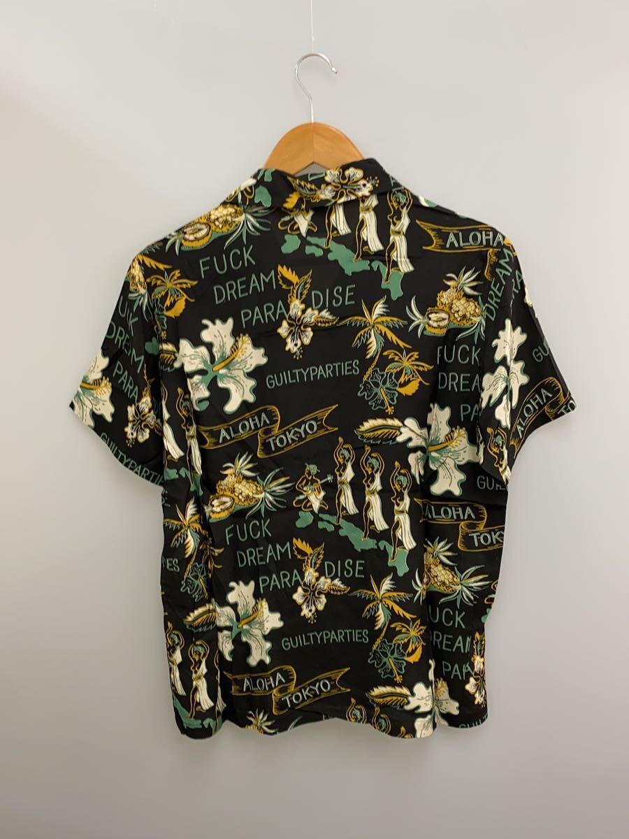 WACKO MARIA◆17SS/TOKYO JAPAN/S/S HAWAIIAN SHIRT/アロハシャツ/M/レーヨン/BLK/総柄_画像2