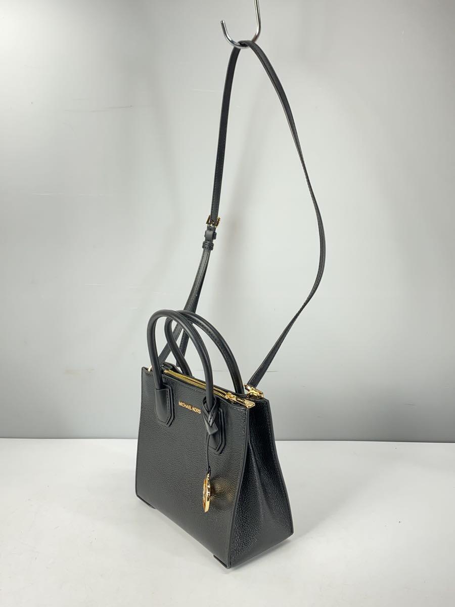 MICHAEL KORS◆ショルダーバッグ/レザー/BLK_画像2