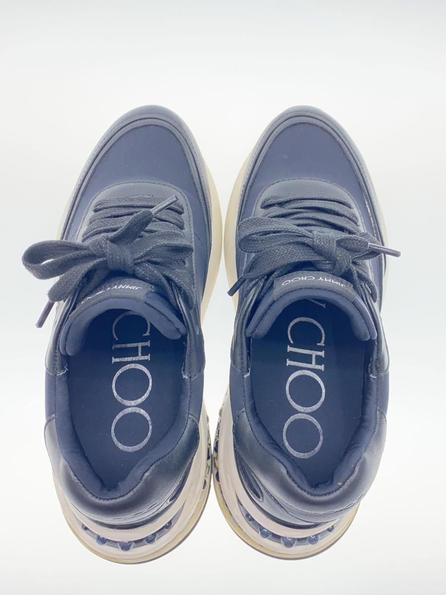 JIMMY CHOO◇ローカットスニーカー/37/BLK JIMMY CHOO◇ローカットスニーカー/37/BLK