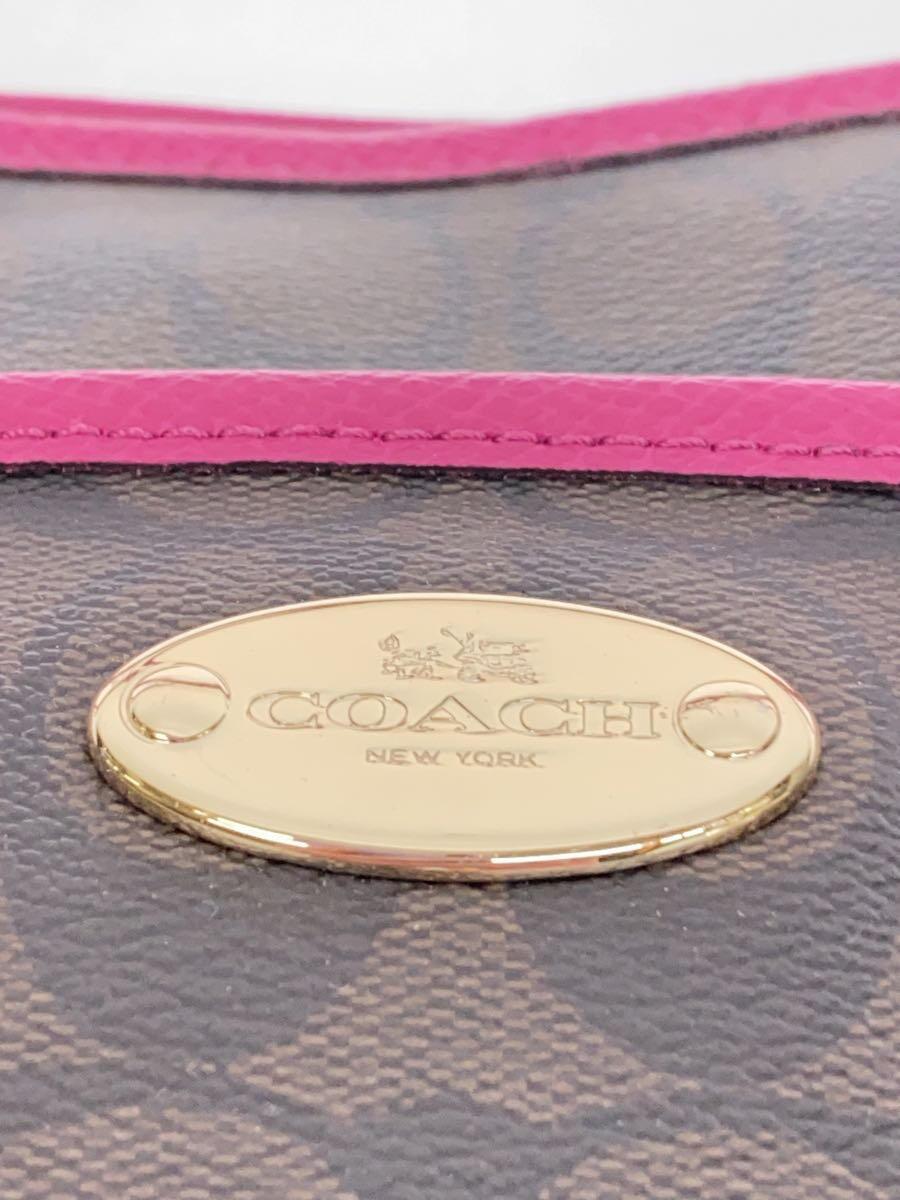 COACH◆ハンドバッグ/ショルダーバッグ/2WAY/BRW/ブラウン/総柄/コーチ_画像5