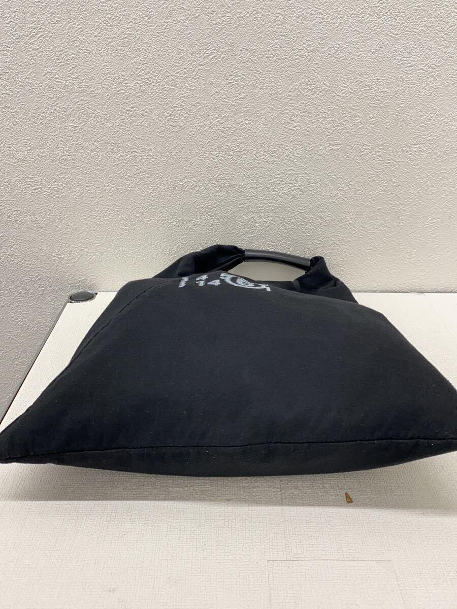 Maison Margiela◆JAPANESE MINI BAG/ハンドバッグ/コットン/BLK/無地_画像4