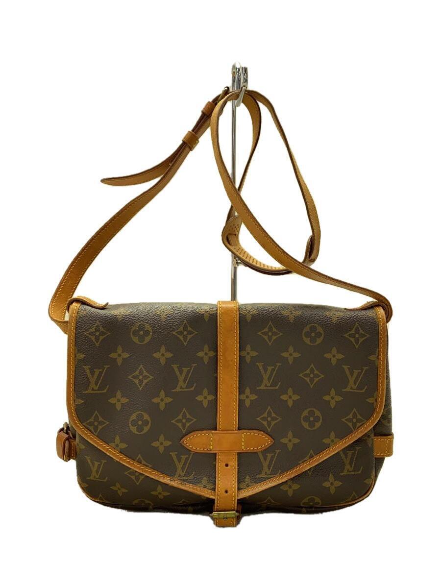 LOUIS VUITTON◆1)ソミュール30_モノグラム・キャンバス_BRW/PVC/BRW_画像1