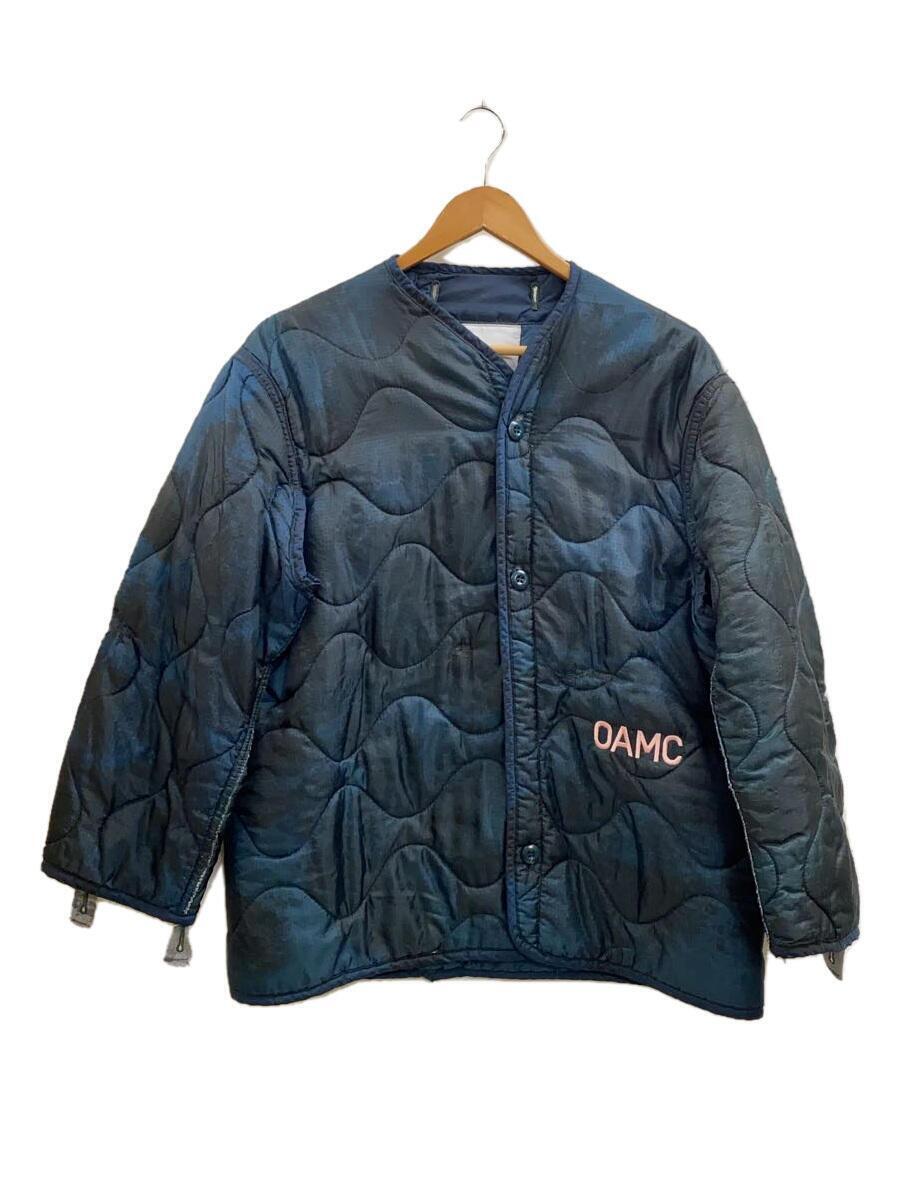 OAMC(OVER ALL MASTER CLOTH)◆ジャケット/M/ポリエステル/NVY/玉虫/斑模様_画像1
