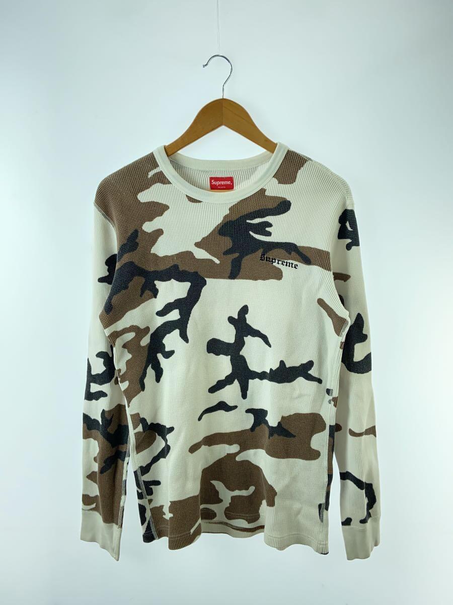 Supreme◆Camo Waffle Thermal WOODLAND CAMO/長袖Tシャツ/M/コットン/マルチカラー/カモフ_画像1