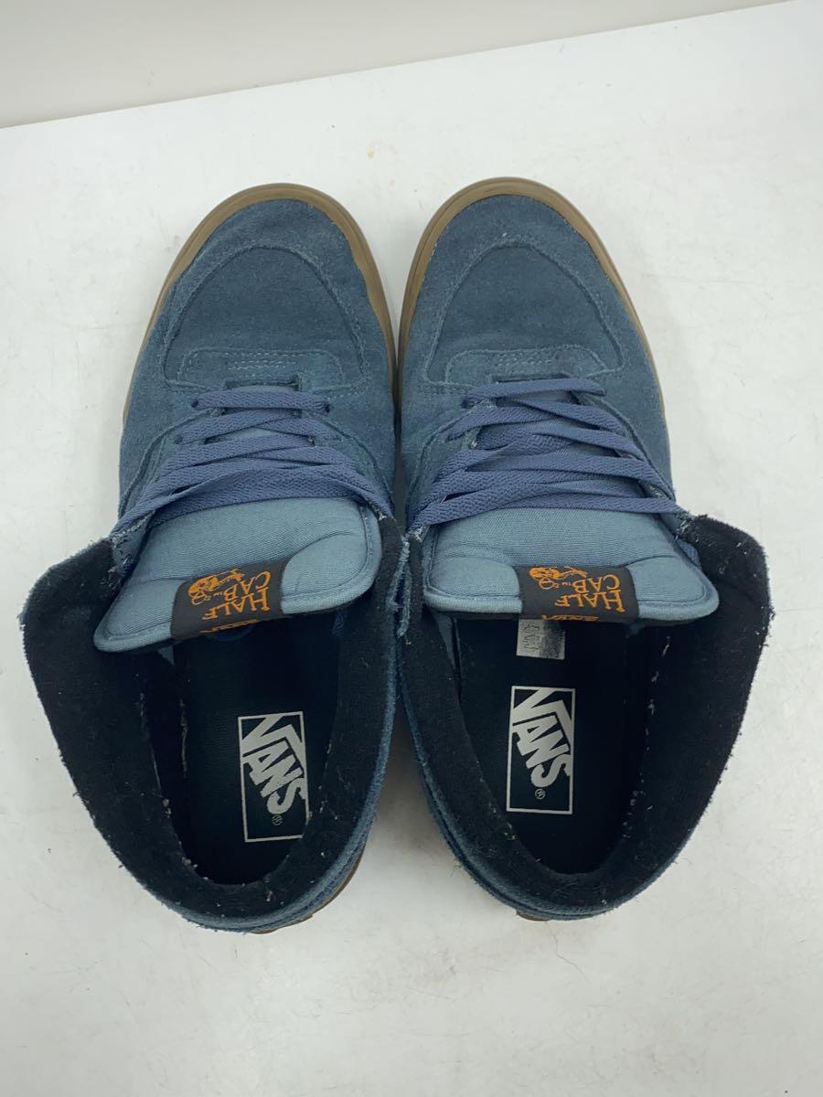 VANS◆HALF CAB/ローカットスニーカー/27.5cm/BLU/スウェード/721454_画像3