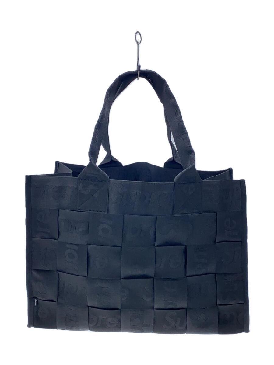 Supreme◆23SS/WOVEN LARGE TOTE/-/BLK_画像1