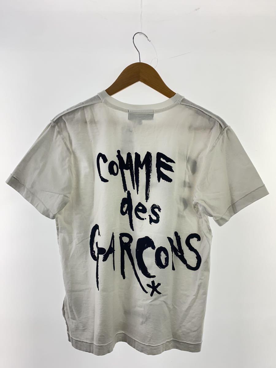 COMME des GARCONS◆Tシャツ/L/コットン/WHT/OS-T007_画像2