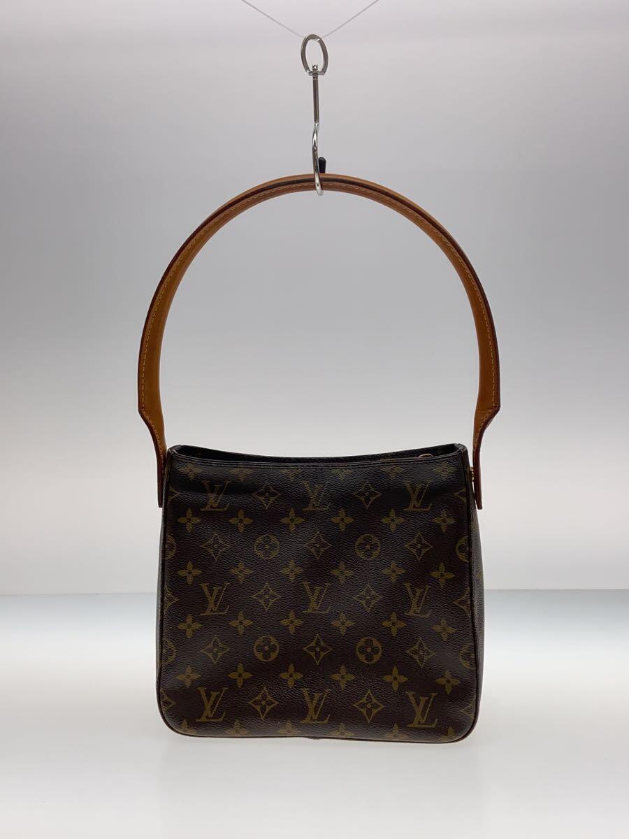 LOUIS VUITTON◆ルーピングGM_モノグラム・キャンバス_BRW/PVC/BRW_画像3