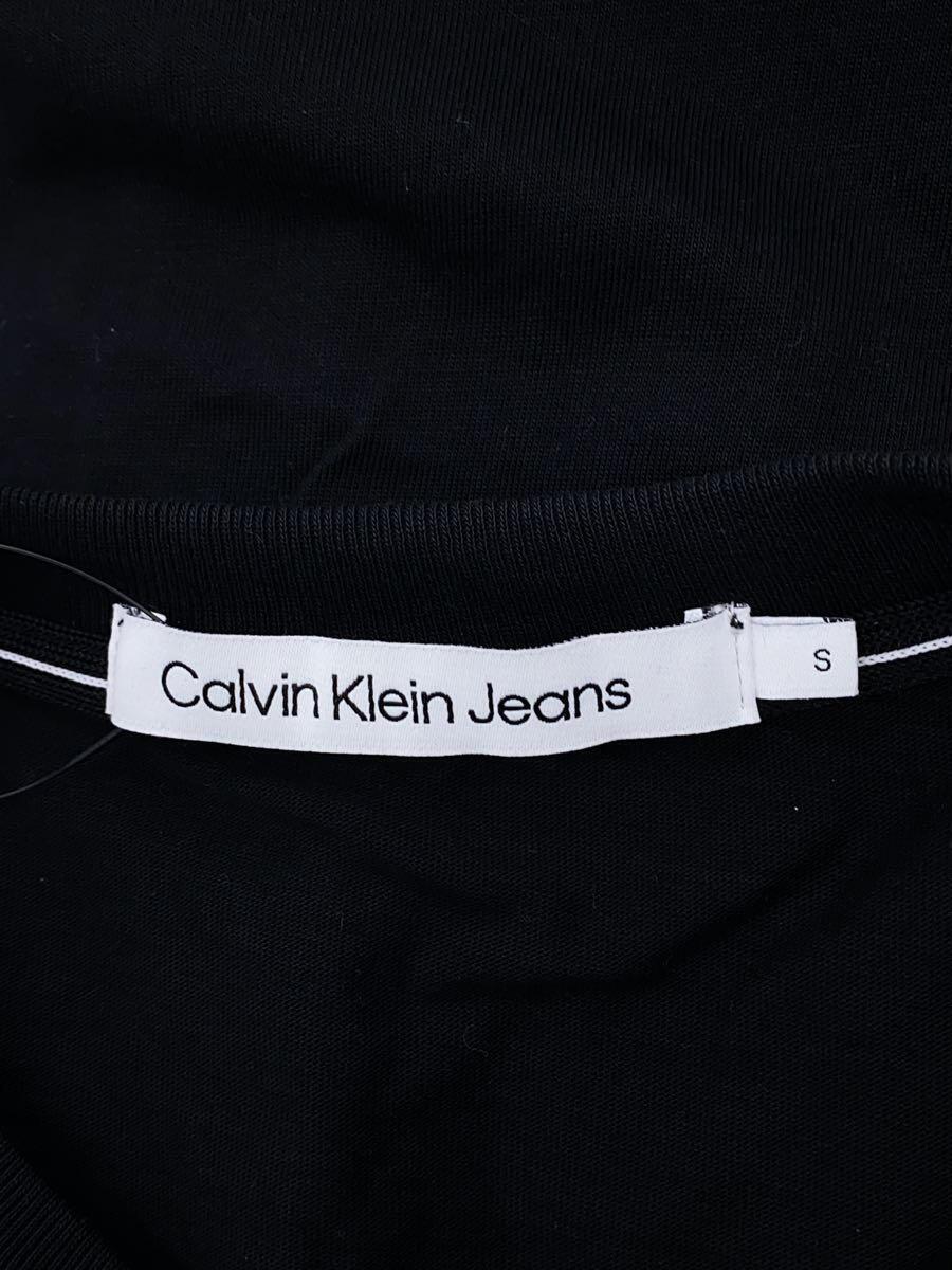 Calvin Klein◆ロゴTEE/Tシャツ/S/コットン/ブラック/J320770//_画像3