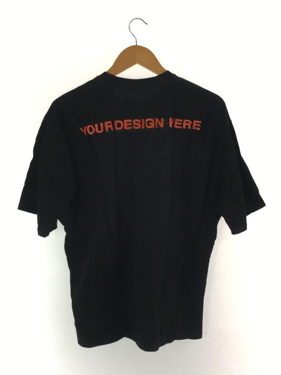 doublet◆DOUBLE WORD 3D EMBROIDERY T-SHIRT/Tシャツ/コットン/ブラック//_画像2