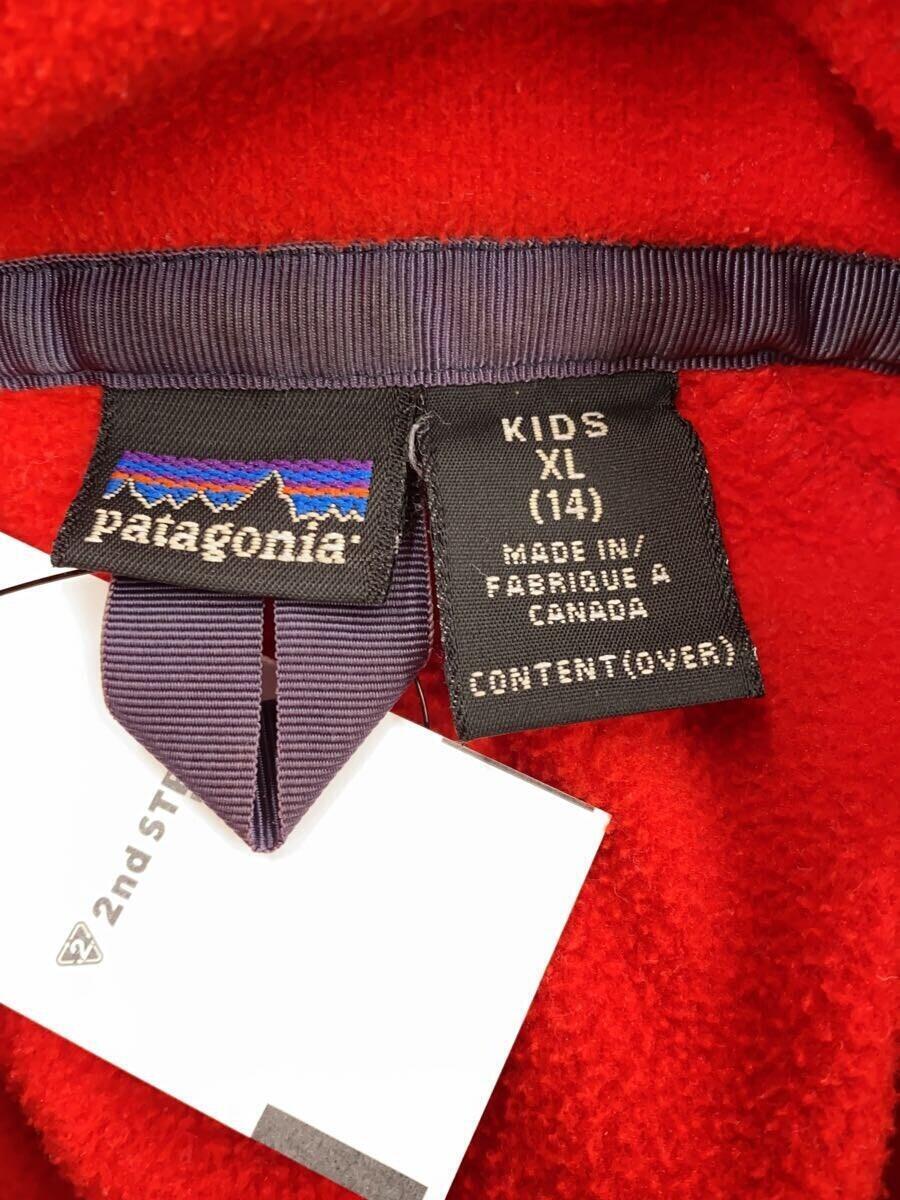 patagonia◆KIDS SIZE/ジャケット/XL/ポリエステル/レッド//_画像3