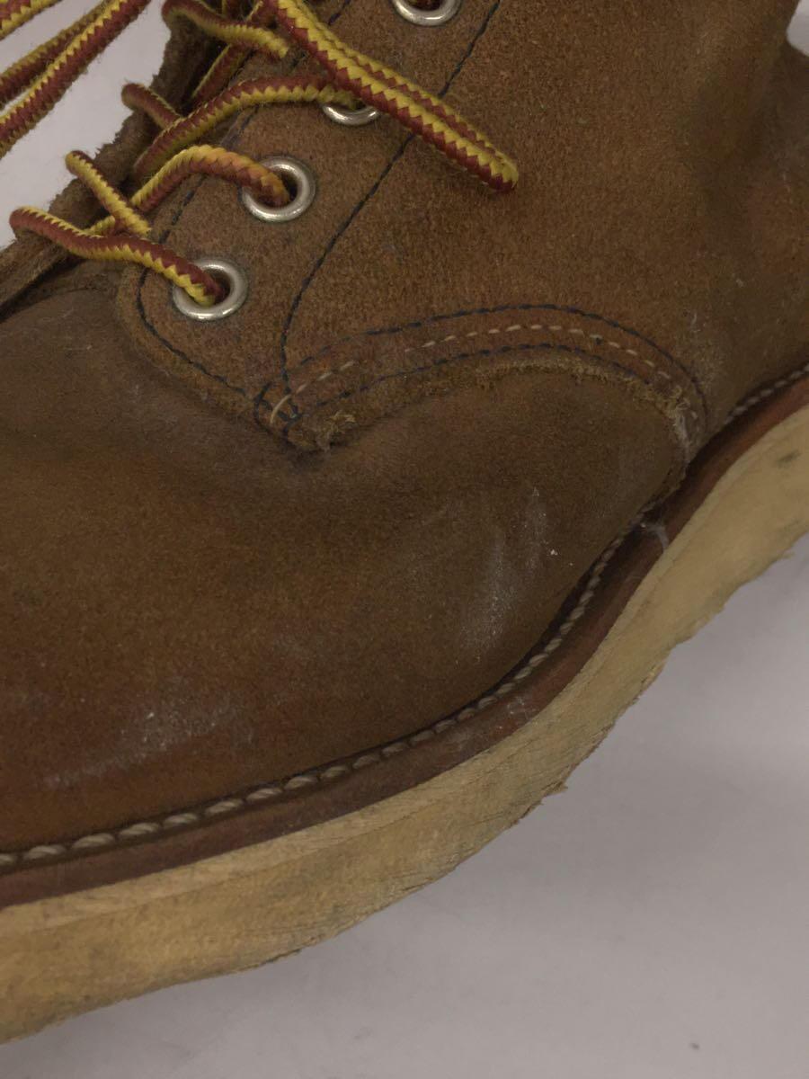 RED WING◆6-INCH CLASSIC ROUND BOOT/6 インチクラシックラウンドブーツ/US8.5/BEG//_画像8