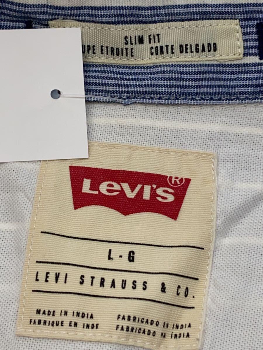 Levi’s◆長袖シャツ/L/コットン/IDG/ストライプ/65816-0066//_画像3