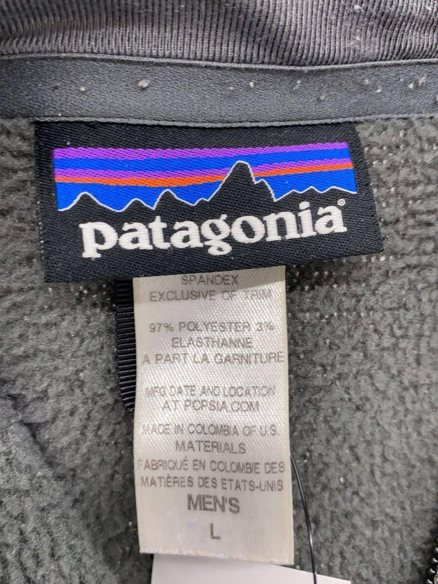 patagonia◆フリースジャケット/L/ポリエステル/GRY/無地/25137FA14/襟元毛玉有_画像3