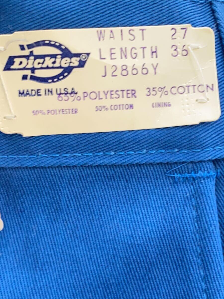 DICKIES◆ボトム/27/コットン/BLU_画像6