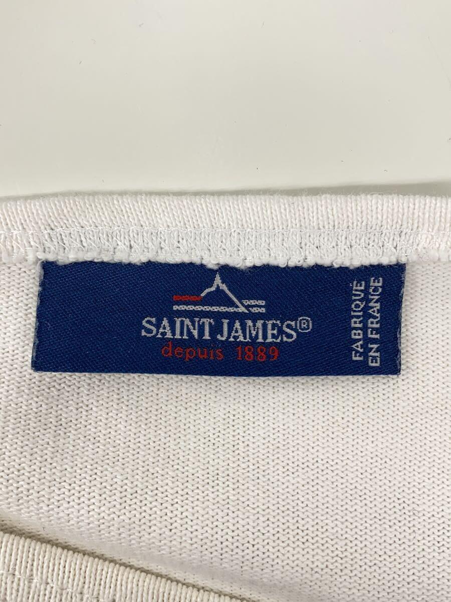 SAINT JAMES◆90s 旧タグ 長袖Tシャツ/コットン/WHT/71200 5_画像3