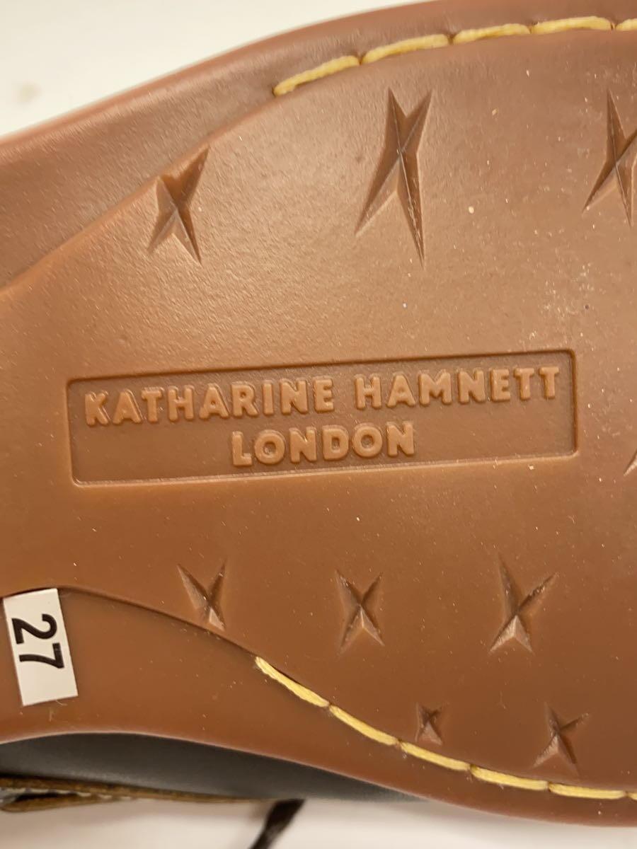 KATHARINE HAMNETT LONDON* deck shoes /27cm/ хаки 