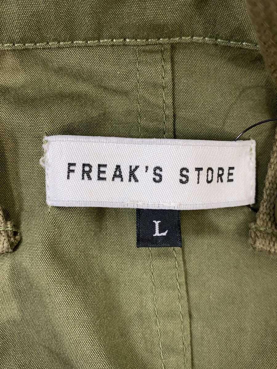 FREAK’S STORE◆モッズコート/L/コットン/KHK/無地/F20AW001CO_画像3