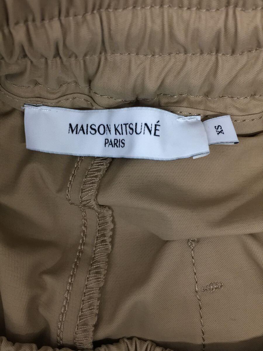 MAISON KITSUNE◆JAPANESE WORK PANTS ボトム/XS/コットン/BEG_画像3