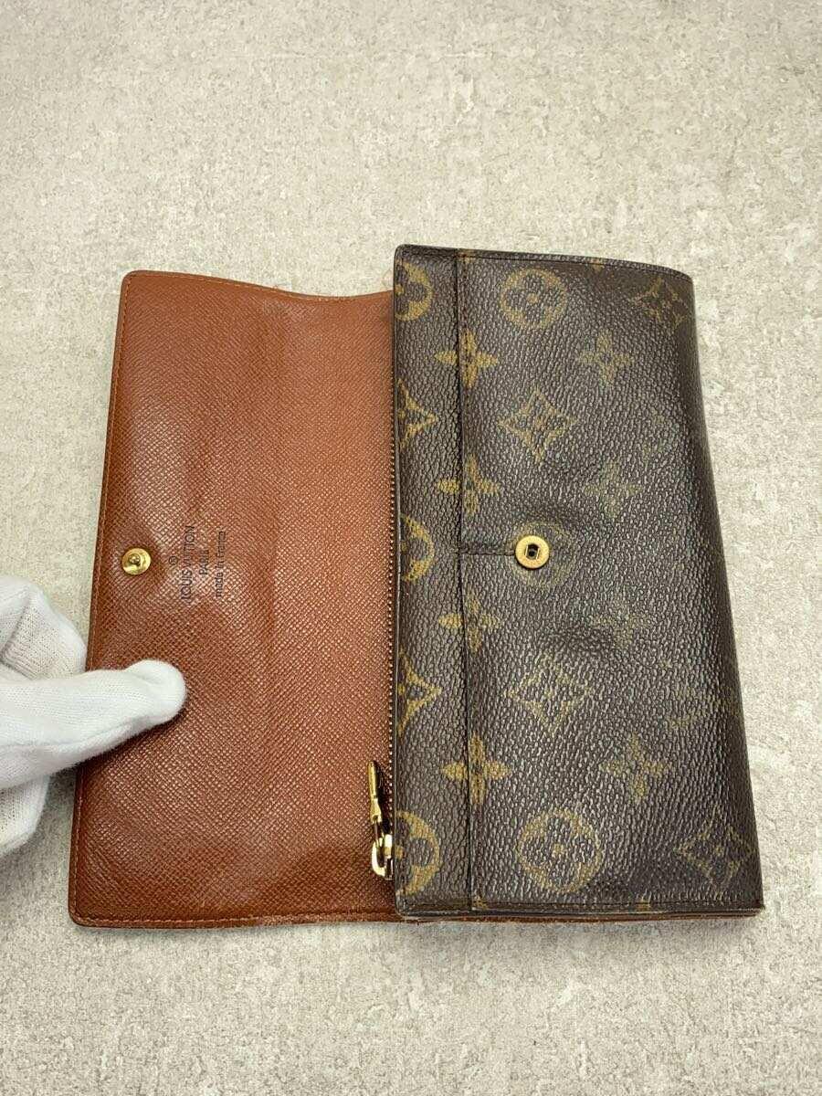 LOUIS VUITTON◆2)ポシェット・ポルト・モネ・クレディ_モノグラム・キャンバス_BRW/PVC/BRW/メンズ_画像4