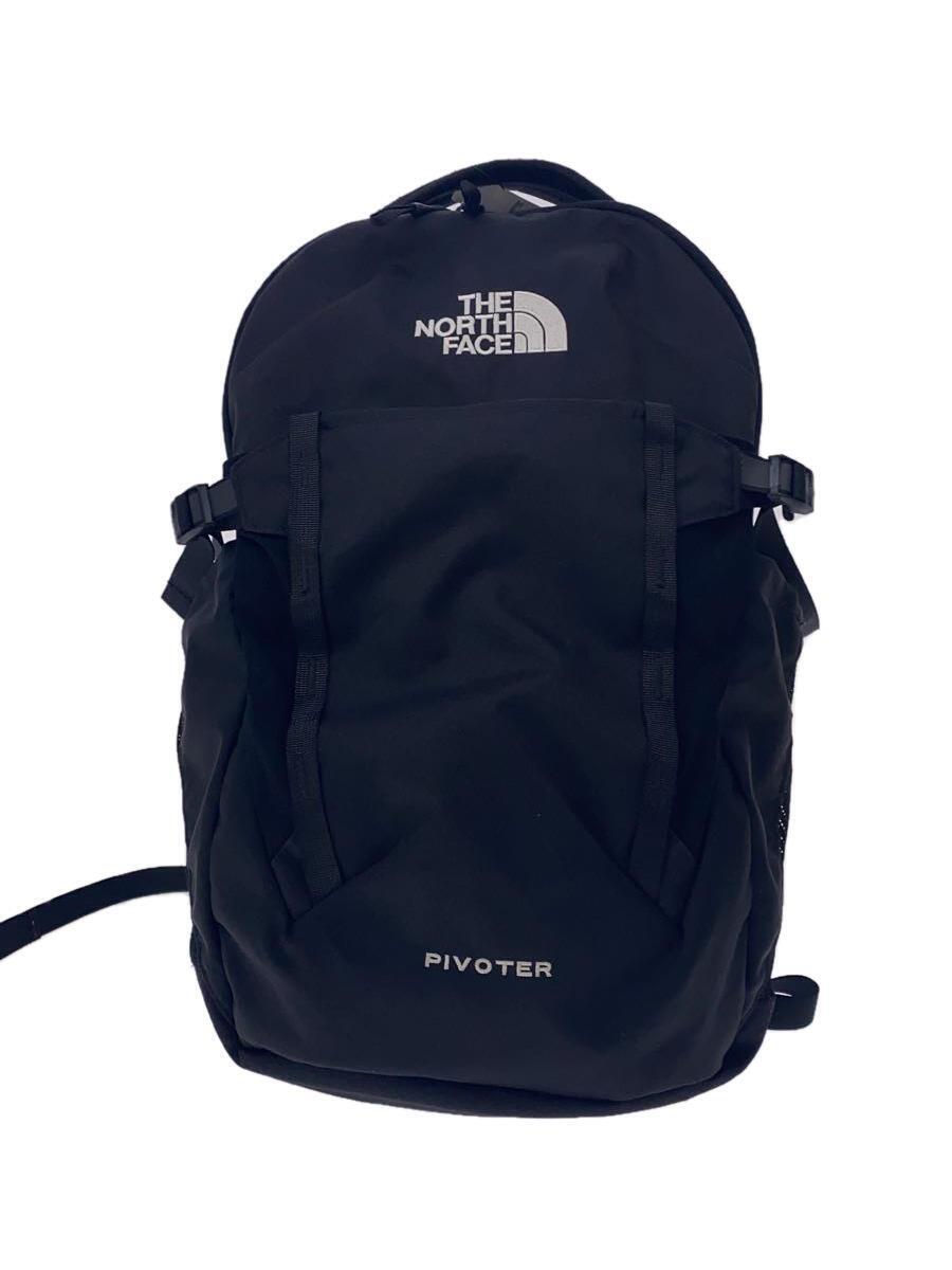 THE NORTH FACE◆リュック/PVC/BLK/NM72052/PIVOTER_画像1