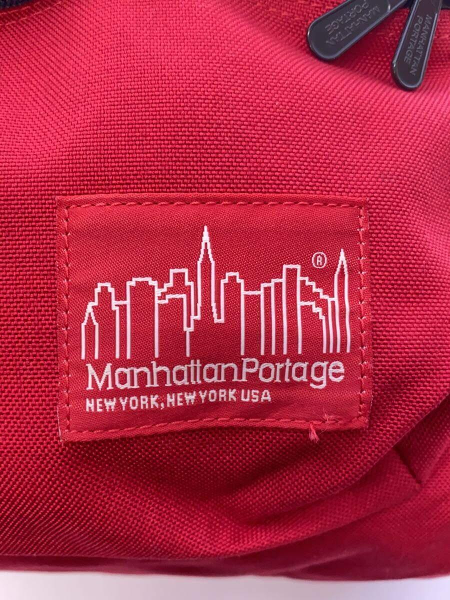 Manhattan Portage◆リュック/ナイロン/RED_画像5
