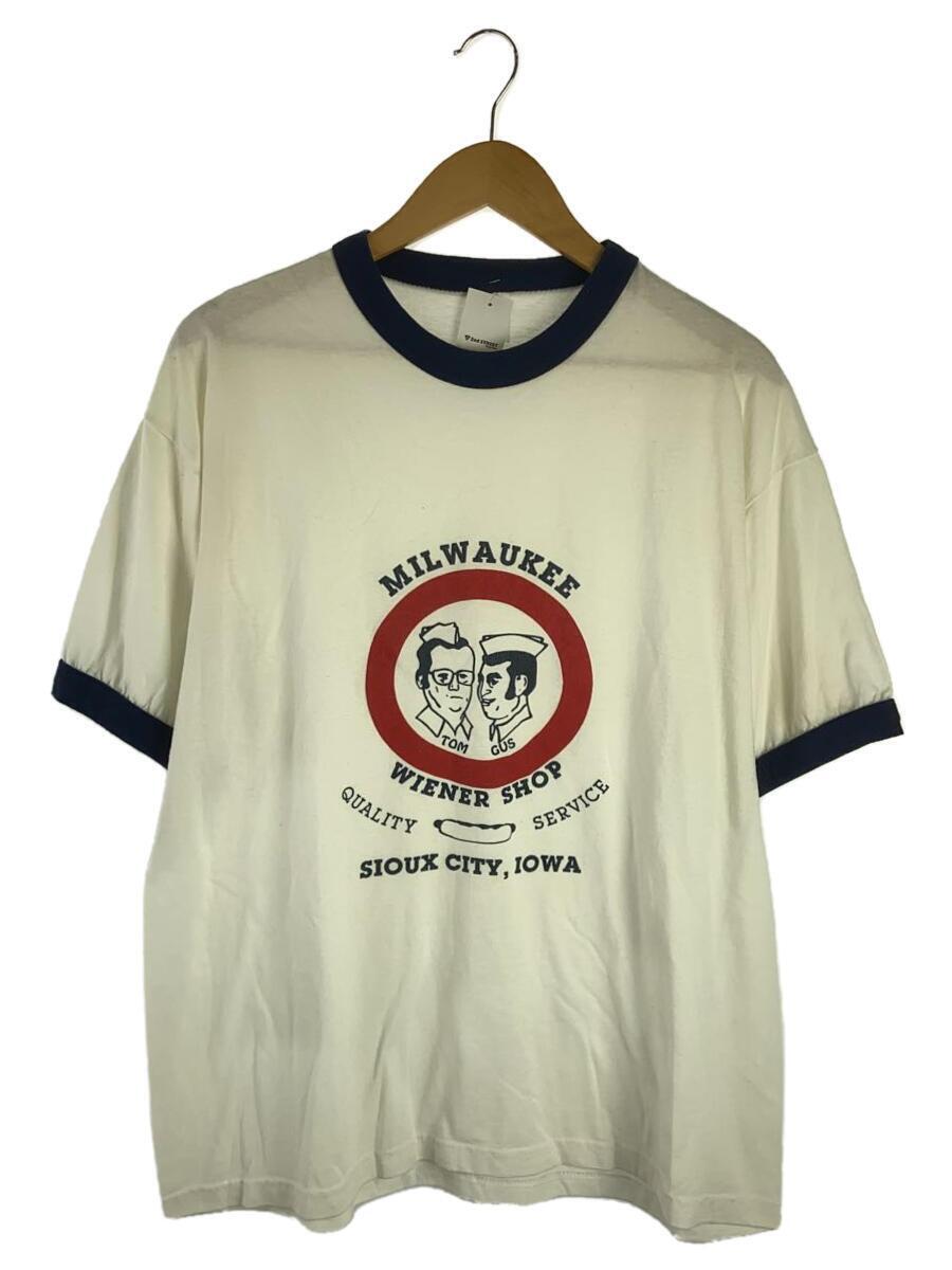 BOMARK/80s/リンガー/トリコ/MILWAUKEE/Tシャツ/XL/コットン/WHT_画像1