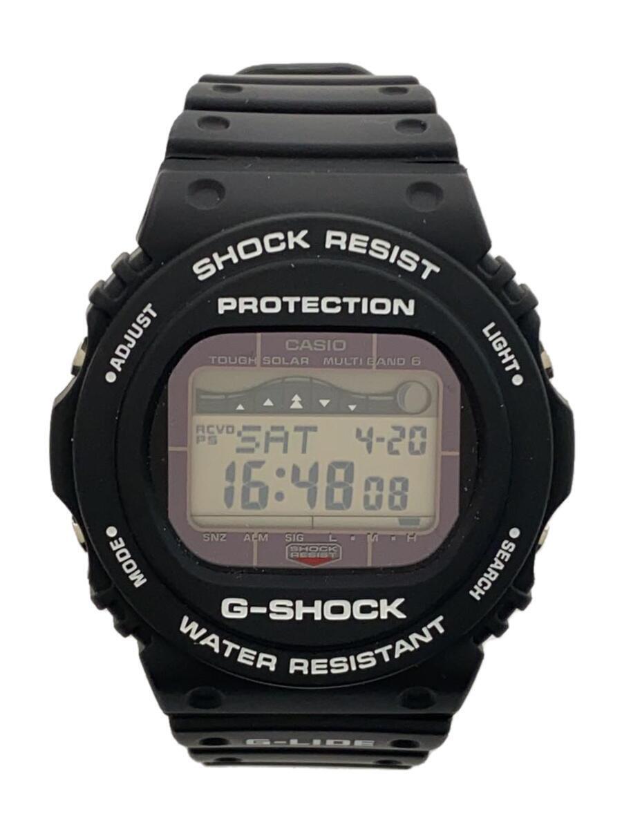 CASIO◆ソーラー腕時計・G-SHOCK/デジタル/BLK_画像1