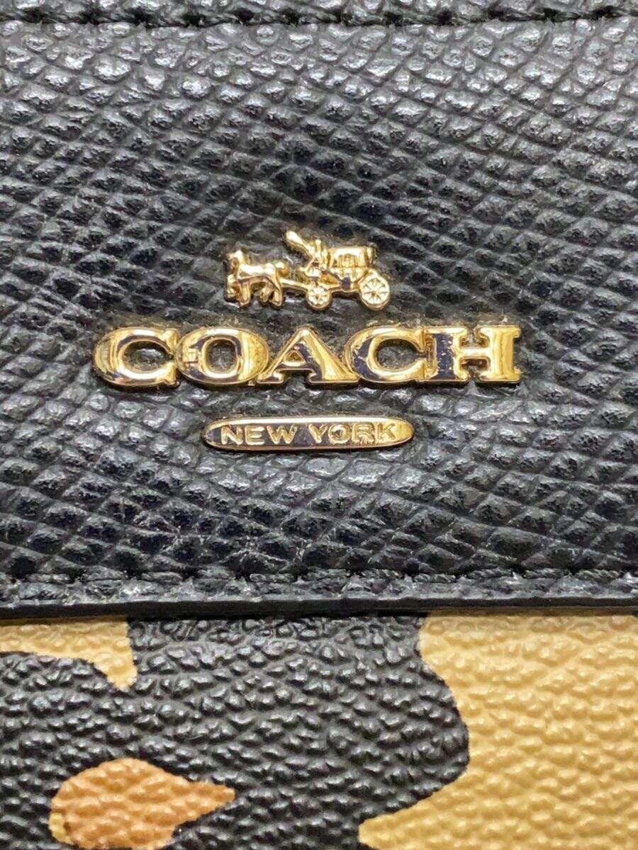 COACH◆ショルダーバッグ/ミニボストン/PVC/レオパード_画像5