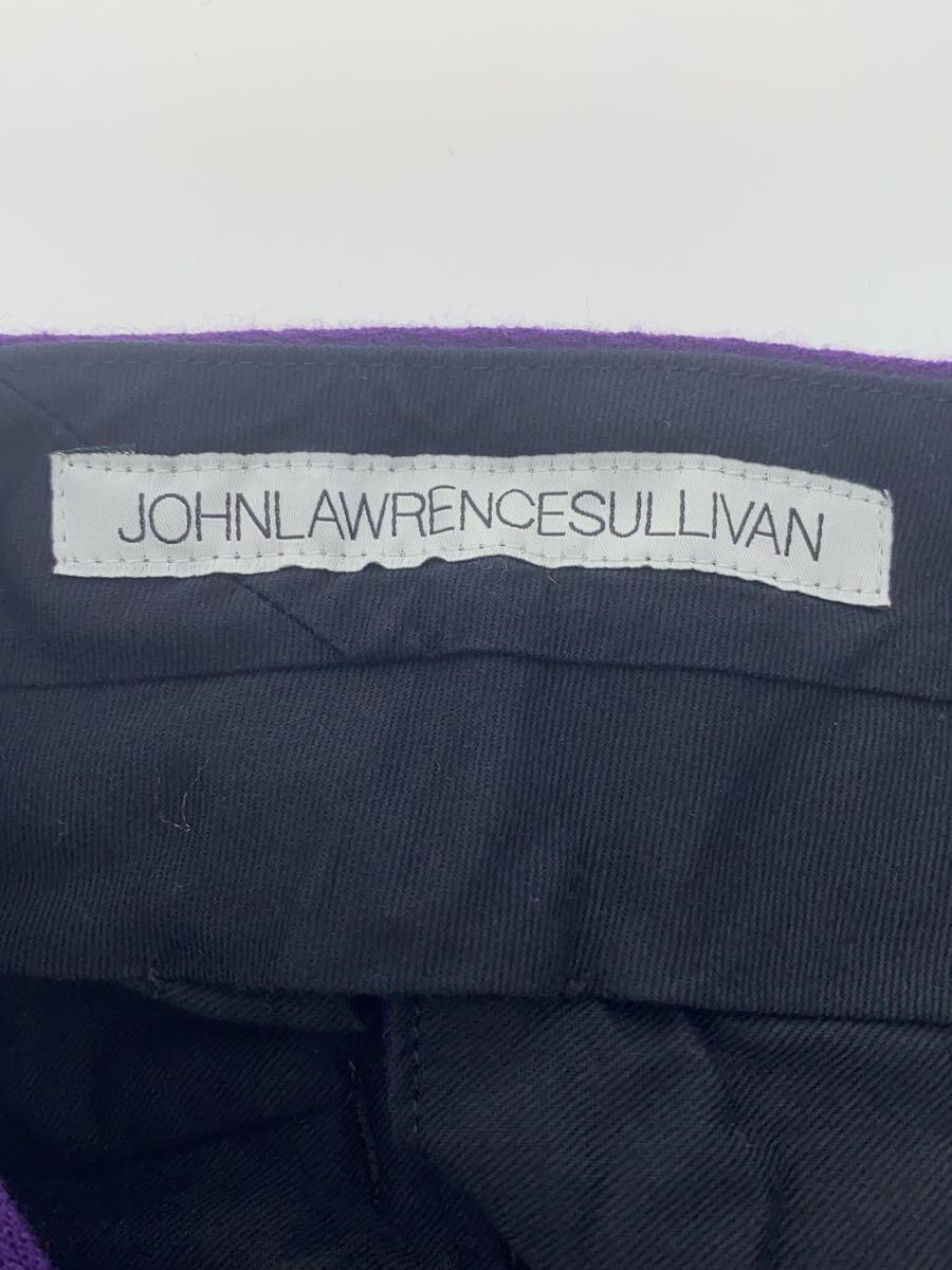 JOHN LAWRENCE SULLIVAN◆2タックウールスラックス/ボトム/S/ウール/パープル/2C012-0119-10_画像4