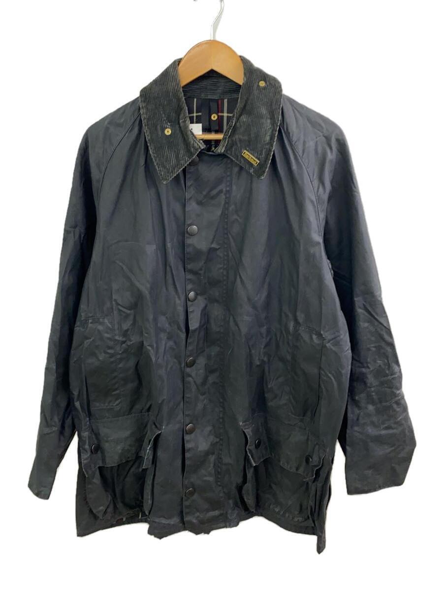 Barbour◆ジャケット/-/コットン/BLK/無地_画像1