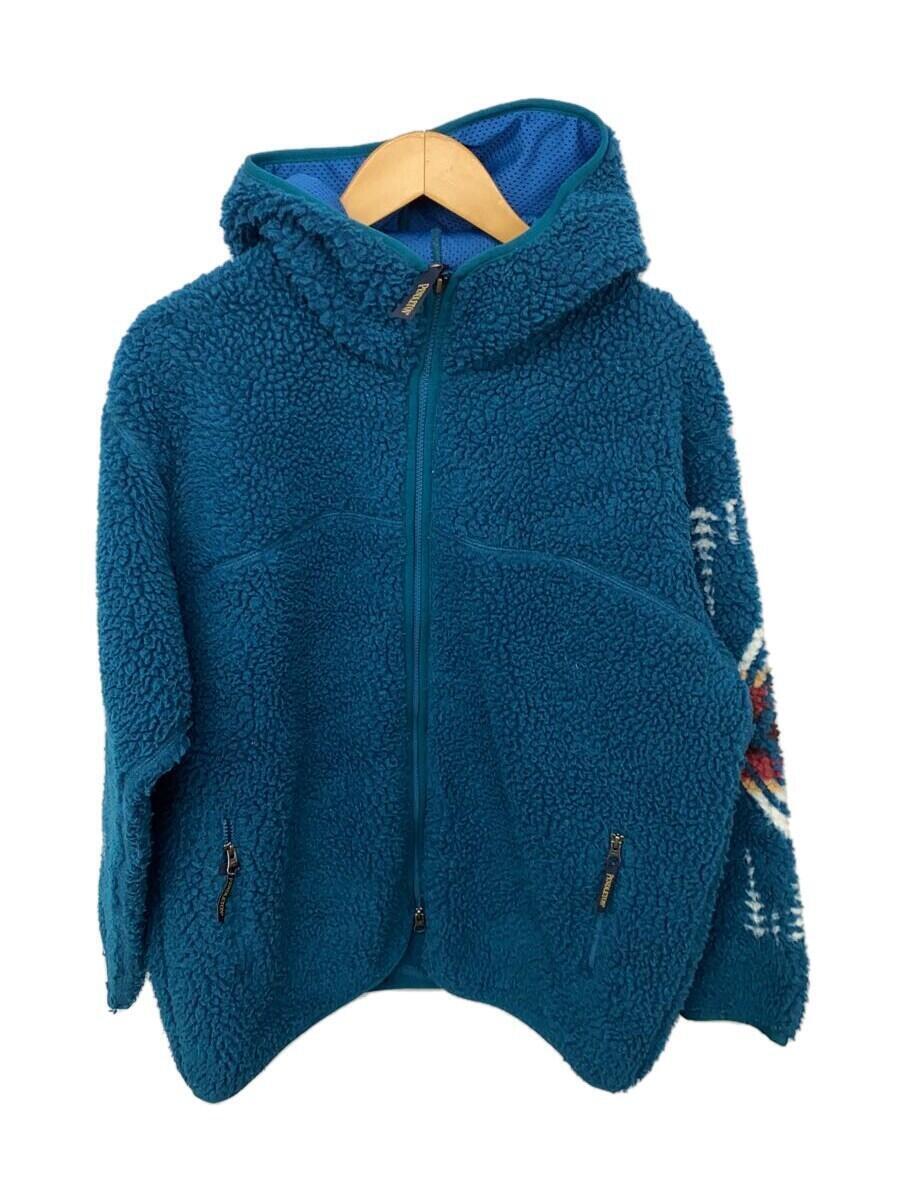 PENDLETON◆Boa Zip Hoodie/フリースジャケット/ボア/L/ポリエステル/BLU/3475-3015_画像1