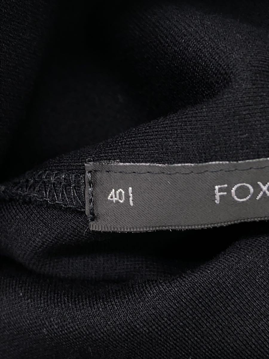 FOXEY NEWYORK◆タグ付/長袖ワンピース/40/レーヨン/BLK/31205_画像4